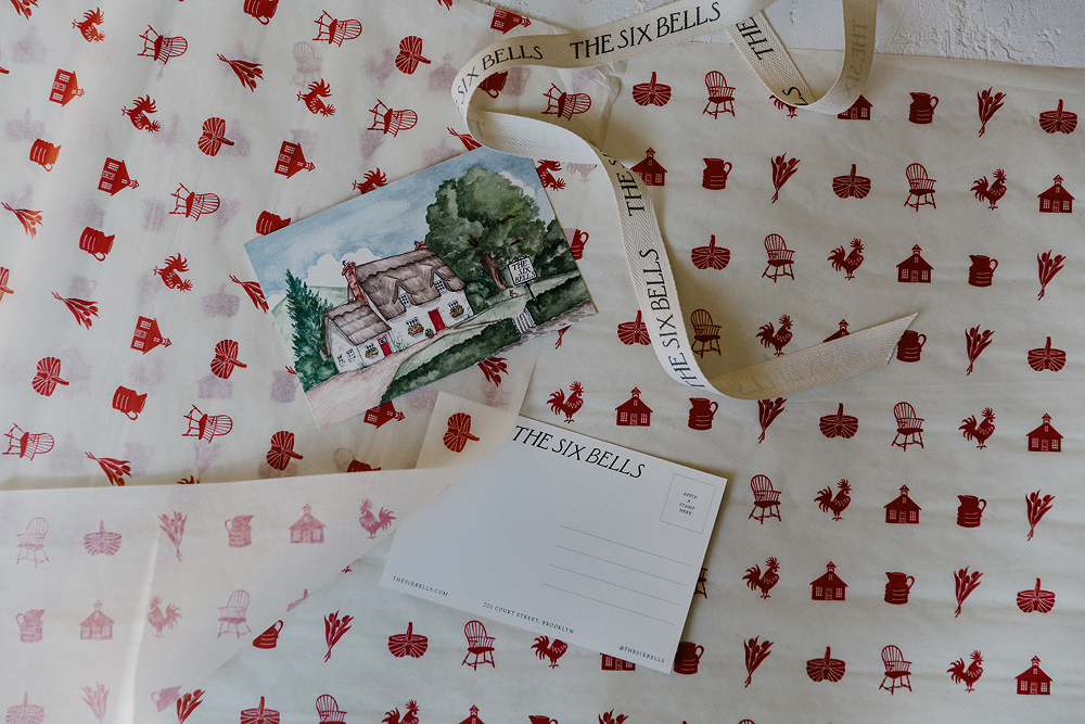 The Six Bells print collateral